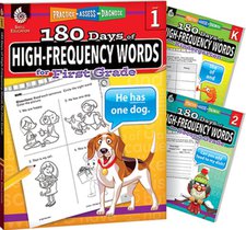 180 Days(tm) High Frequency Words for K-2, 3-Book Set: Practice, Assess, Diagnose