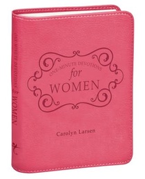 One-Minute Devotions for Women Pink Faux Leather