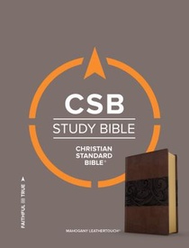 CSB STUDY BIBLE MAHOGANY LEATH