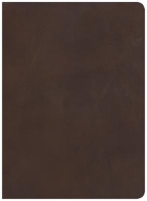 CSB Study Bible, Brown Genuine Leather: Faithful and True voorzijde