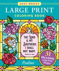 Psalms Large Print Coloring Book - Big and Simple Designs for All Ages