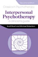 Interpersonal Psychotherapy 2E A Clinician's Guide voorzijde