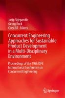 Concurrent Engineering Approaches for Sustainable Product Development in a Multi-Disciplinary Environment voorzijde