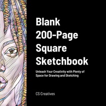 Blank 200-Page Square Sketchbook