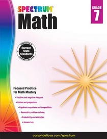 Spectrum Math Workbook, Grade 7: Volume 8