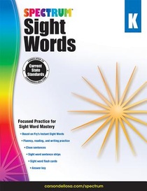 Spectrum Sight Words Grade K