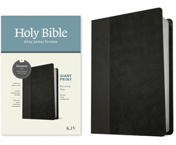 KJV Personal Size Giant Print Bible, Filament Enabled Edition (Leatherlike, Black/Onyx)