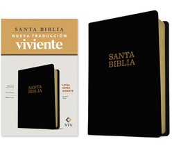 Santa Biblia Ntv, Letra Súper Gigante (Sentipiel, Negro, Let