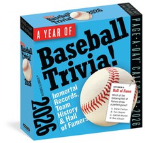 Year of Baseball Trivia Page-A-Day(r) Calendar 2026: Immortal Records, Team History & Hall of Famers