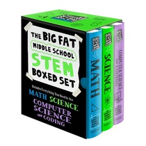 The Big Fat Middle School Stem 3-Book Boxed Set: Includes Everything You Need to Ace Math, Science, and Computer Science and Coding