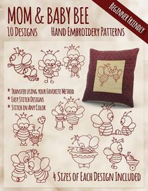 Mother and Baby Bee Hand Embroidery Patterns