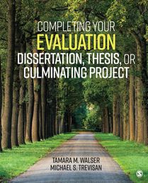 Completing Your Evaluation Dissertation, Thesis, or Culminating Project voorzijde