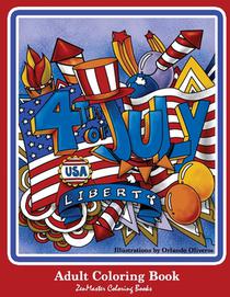 4th of July Adult Coloring Book