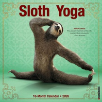 Sloth Yoga 2026 Wall Calendar