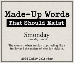 Made Up Words That Should Exist 2026 Box Calendar