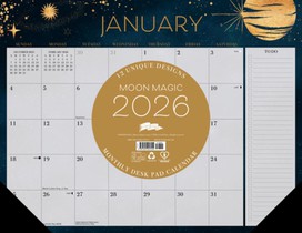 Moon Magic 2026 22 X 17 Large Monthly Deskpad
