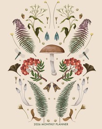 Magic Mushroom 2026 7.5 X 9.5 Booklet Monthly Planner