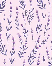Modern Floral 2026 7.5 X 9.5 Booklet Monthly Planner
