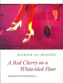 A Red Cherry on a White-tiled Floor