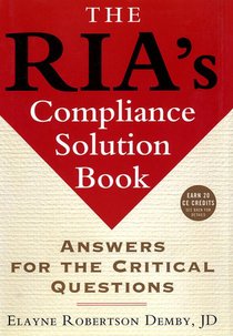 The RIA's Compliance Solution Book