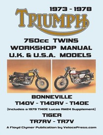 Clymer, F: TRIUMPH 750cc TWINS 1973-1978 WORKSHOP MANUAL