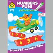 School Zone Numbers Fun! Write & Reuse Workbook