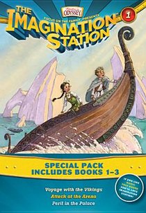 Imagination Station Books 3-Pack: Voyage with the Vikings / Attack at the Arena / Peril in the Palace voorzijde