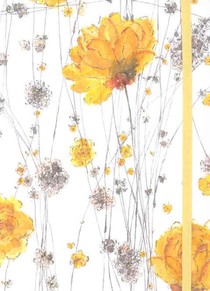 JOURNAL-YELLOW FLOWERS voorzijde