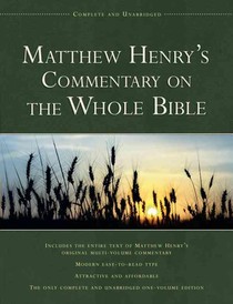 Matthew Henry's Commentary on the Whole Bible voorzijde