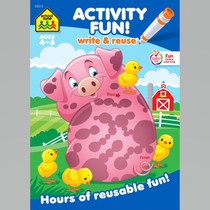 School Zone Activity Fun! Write & Reuse Workbook