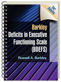 Barkley Deficits in Executive Functioning Scale (BDEFS for Adults), (Wire-Bound Paperback) voorzijde