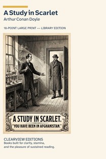 A Study in Scarlet: A Clearview Large Print Edition
