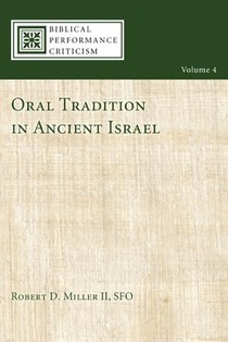 Oral Tradition in Ancient Israel voorzijde