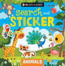 Brain Games - Search and Sticker: Animals (for Kids Ages 3-6)