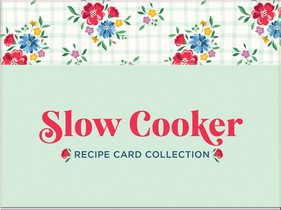 Slow Cooker Recipe Card Collection Tin 72 Recipe Cards + 28 Blank Recipe Cards to Write Your Own Recipes + 5 Tabbed Section