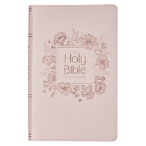 KJV Bible Giant Print Standard-Size Faux Leather, Pink