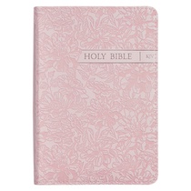 KJV Bible Mini Pocket Faux Leather, Pink