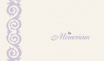 In Memoriam Cards: Pack of 25