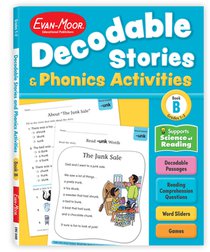 Decodable Stories and Phonics Activities, Level B, Grade 1 - 2 Workbook
