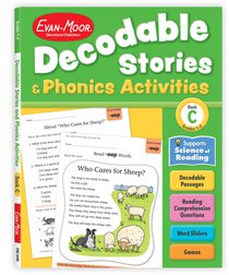 Decodable Stories and Phonics Activities, Level C, Grade 1 - 2 Workbook