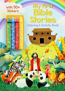 My First Bible Stories Coloring & Activity Book with 4 Crayons and 50+ Stickers