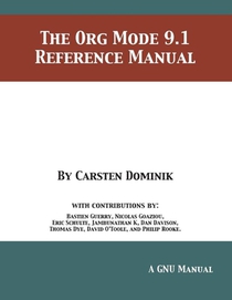 The Org Mode 9.1 Reference Manual
