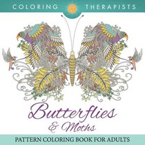 Butterflies & Moths Pattern Coloring Book For Adults