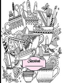 Sketchbook: Matte Cover for Coloring Bonus Back Cover - 8.5x11 110 White Bordered Paper for Sketching, Drawing, Doodling and More!