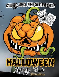 Halloween Activity book: A Fun Kid Workbook Game For Learning, Coloring, Mazes, Word Search and More !