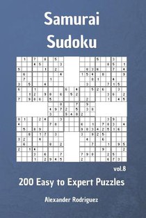 Samurai Sudoku Puzzles - 200 Easy to Expert vol. 8