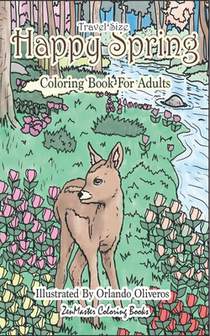 Happy Spring Travel Size Adult Coloring Book