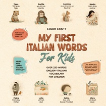 My First Italian Words Book For Kids