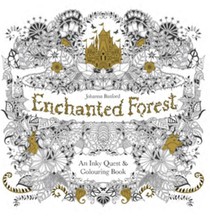 Enchanted Forest: An Inky Quest and Colouring Book voorzijde