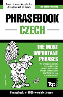English-Czech phrasebook and 1500-word dictionary